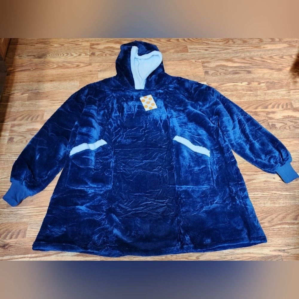 NEW Unisex Oversized Wearable Blanket Hoodie Sherpa Lined - Picture 9 of 10